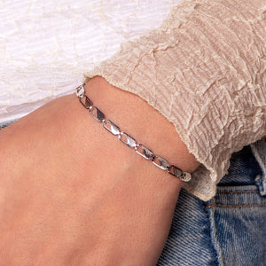 Armband klassischer Gliederstruktur Silber