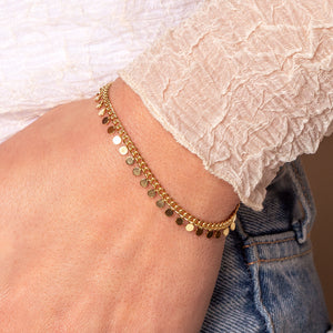 Armband mit Münzen Gold