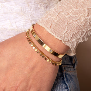 Armband mit Münzen Gold