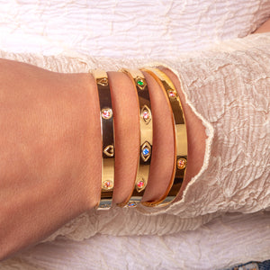 Bangle mit Auge Gold