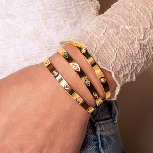 Bangle mit Auge Gold