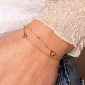 Armband Valentins Herz Gold