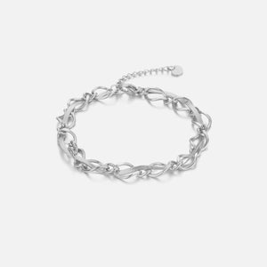 Geflecht Gliederarmband Silber