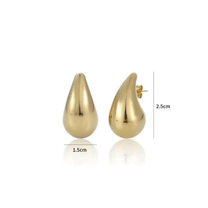 Ohrstecker Tropfen 25mm Gold