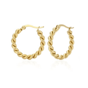 Hoops twisted Gold