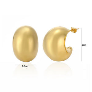 Ohrstecker Luxus Tropfen Gold