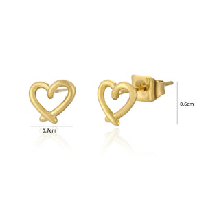 Ohrstecker Fancy Herz Gold