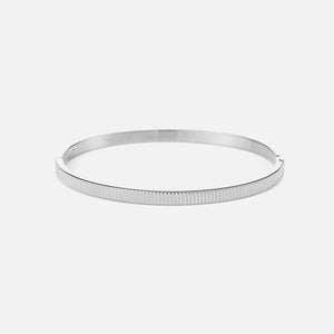 Bangle Ripple Silber