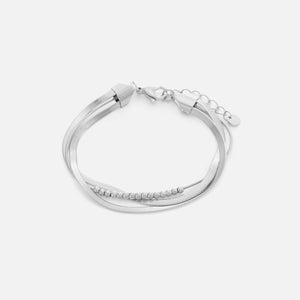 Dreilagiges Lux Armband Silber