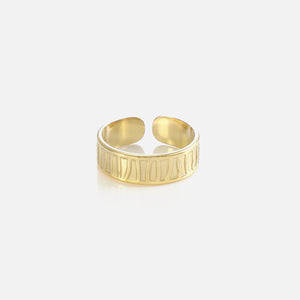 Ring fancy stripes Gold