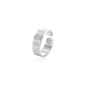 Ring fancy stripes Silber