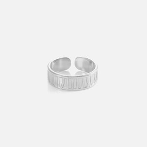 Ring fancy stripes Silber