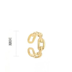 Ring mit Gliedern Gold