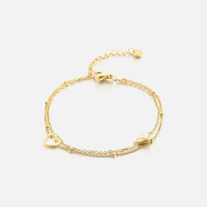 Armband Valentins Herz Gold