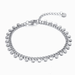 Armband mit Münzen Silber