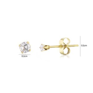 Ohrstecker Diamant 2mm Gold