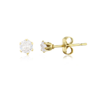 Ohrstecker Diamant 4mm Gold