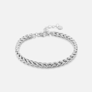 Chunky gedrehten Armband 4mm Silber