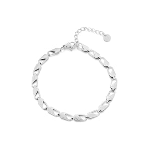 Armband klassischer Gliederstruktur Silber