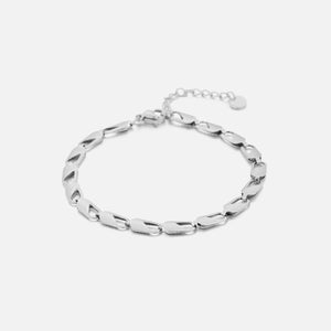 Armband klassischer Gliederstruktur Silber