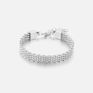 Fischgrätenarmband Silber