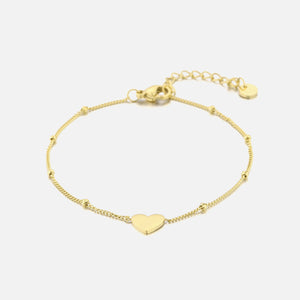 Herz Armband mit kugelchen Gold