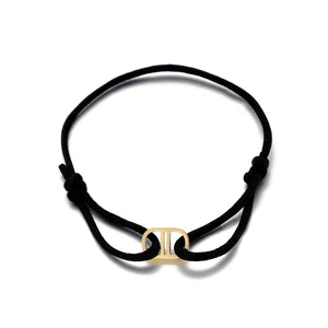 Armband connected Gold/schwarz