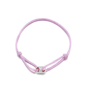 Armband connected Silber/lila