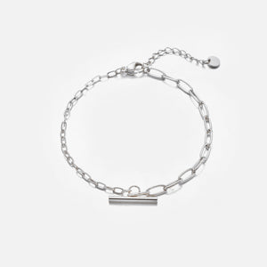 Armband verschiedenen Gliedern Silber