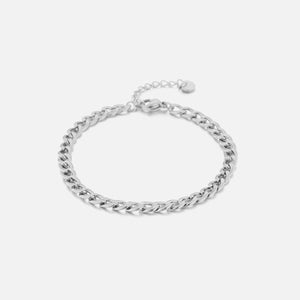 Gliederarmband 4mm Silber