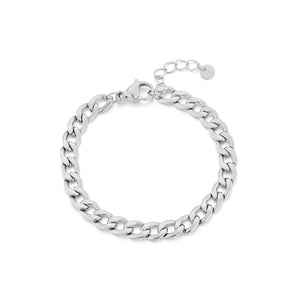 Gliederarmband 6mm Silber