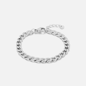 Gliederarmband 6mm Silber