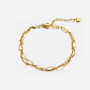 Armband Geflochten mit Kügeln Gold