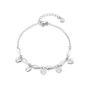 Armband Herz Anhängern Silber