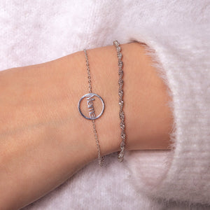 Armband Mama Silber