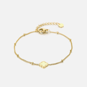 Armband mit Kleeblatt Gold