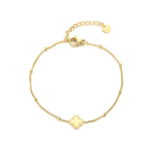 Armband mit Kleeblatt Gold