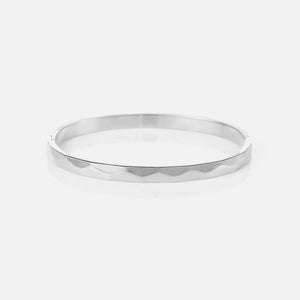 Bangle Lux Muster Silber