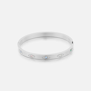 Bangle mit Auge Silber