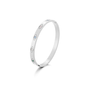 Bangle mit Auge Silber