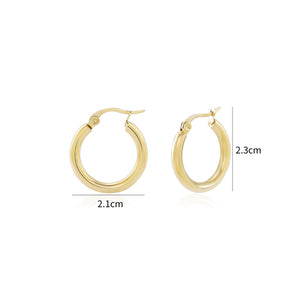 Basic Creolen 2cm Gold