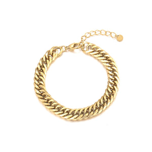 Chunky Armband 6 mm Gold