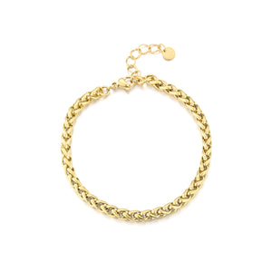 Chunky gedrehten Armband 4mm Gold