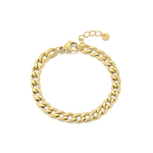 Gliederarmband 6mm Gold