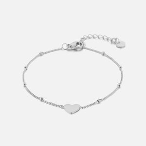 Herz Armband mit kugelchen Silber