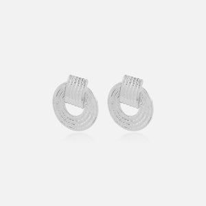 Ohrstecker Statement Curl Silber