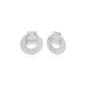 Ohrstecker Statement Curl Silber