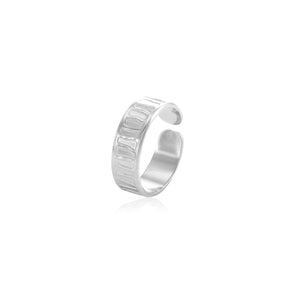 Ring fancy stripes Silber